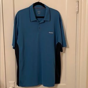 Reebox Blue Polo XL EUC Play Dry Shirt